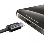 Cablu pentru incarcare si transfer de date Benks D46, USB-C la Lightning, 27W, 3A, 480Mbps, 2m, Negru 3 - lerato.ro