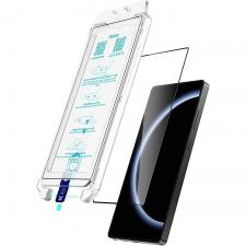 Folie protectie sticla securizata Benks Glass Warrior HD, Kit montare inclus, compatibila cu Samsung Galaxy S25 Ultra, Negru