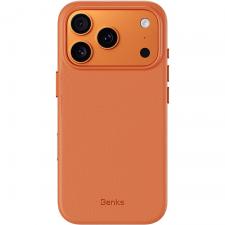 Carcasa Benks Vita Pro Silicone cu MagSafe compatibila cu iPhone 17 Pro, Portocaliu