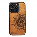 Carcasa Bewood Traveler Merbau compatibila cu iPhone 15 Pro, Maro 2 - lerato.ro