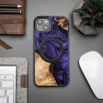 Carcasa Bewood Unique Violet cu MagSafe compatibila cu iPhone 15 Plus, Graphics 4 - lerato.ro