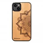 Carcasa Bewood Mandala Apple Tree compatibila cu iPhone 14 Plus, Maro 2 - lerato.ro