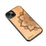 Carcasa Bewood Mandala Apple Tree compatibila cu iPhone 14 Plus, Maro 3 - lerato.ro