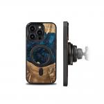Carcasa din lemn Bewood Neptune MagSafe compatibila cu iPhone 14 Pro Graphics 5 - lerato.ro