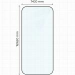 Set protectie 3in1 Bizon Glass Edge Pack, 2 folii sticla ecran + 1 folie sticla camera foto, compatibil cu iPhone 17 Pro Max, Transparent 3 - lerato.ro