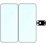 Set protectie 3in1 Bizon Glass Edge Pack, 2 folii sticla ecran + 1 folie sticla camera foto, compatibil cu iPhone 17 Pro Max, Transparent 7 - lerato.ro