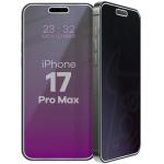 Folie sticla securizata Bizon Glass Mule Shadow Privacy compatibila cu iPhone 17 Pro Max, Negru 4 - lerato.ro