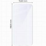 Set 2 folii sticla securizata Bizon Glass Mule compatibile cu iPhone 17 Pro Max, Transparent 3 - lerato.ro