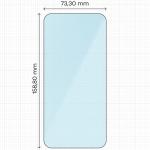 Folie sticla securizata Bizon Smart Glass compatibila cu iPhone 17 Pro Max, Transparent 3 - lerato.ro