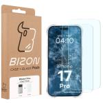 Kit protectie 2 in 1 BizonMobile Clear Pack, Carcasa Bizon Salpa si Folie sticla securizata Bizon Glass Clear 2, compatibil cu iPhone 17 Pro, Transparent 10 - lerato.ro