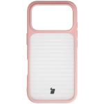 Kit protectie 2 in 1 BizonMobile, Carcasa Bizon Angelo si Folie sticla securizata Bizon Glass Edge, compatibil cu iPhone 17 Pro, Roz 3 - lerato.ro