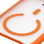 Kit protectie 2 in 1 BizonMobile, Carcasa Bizon MatteO si Folie sticla securizata Bizon Glass Edge, compatibil cu iPhone 17 Pro Max, Portocaliu 5 - lerato.ro