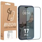 Kit protectie 2 in 1 BizonMobile, Carcasa Bizon MatteO si Folie sticla securizata Bizon Glass Edge, compatibil cu iPhone 17 Pro, Albastru 10 - lerato.ro