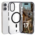 Carcasa Bizon Marco cu MagSafe compatibila cu iPhone 17, Transparent / Negru 3 - lerato.ro