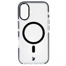 Carcasa Bizon Marco cu MagSafe compatibila cu iPhone 17, Transparent / Negru