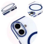 Carcasa Bizon Marco cu MagSafe compatibila cu iPhone 17, Transparent / Albastru 9 - lerato.ro