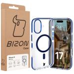 Carcasa Bizon Marco cu MagSafe compatibila cu iPhone 17, Transparent / Albastru 11 - lerato.ro