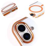Carcasa Bizon Marco cu MagSafe compatibila cu iPhone 17, Transparent / Portocaliu 9 - lerato.ro