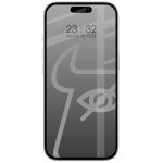 Set 2 folii sticla securizata Bizon Glass Edge Shadow Duo Privacy compatibile cu iPhone 17 Pro / 16 Pro, Negru 2 - lerato.ro