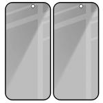 Set 2 folii sticla securizata Bizon Glass Edge Shadow Duo Privacy compatibile cu iPhone 17 Pro / 16 Pro, Negru 5 - lerato.ro