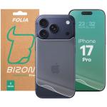 Set protectie Bizon Glass Hydrogel Pack, 1x Folie Ecran si 1x Folie Spate, compatibil cu iPhone 17 Pro, Transparent 2 - lerato.ro