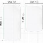 Set protectie Bizon Glass Hydrogel Pack, 1x Folie Ecran si 1x Folie Spate, compatibil cu iPhone 17 Pro, Transparent 3 - lerato.ro