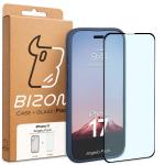 Kit protectie 2 in 1 BizonMobile, Carcasa Bizon Angelo si Folie sticla securizata Bizon Glass Edge, compatibil cu iPhone 17, Albastru 9 - lerato.ro