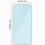 Folie sticla securizata Bizon Smart Glass compatibila cu iPhone 17e / 16e, Transparent 3 - lerato.ro