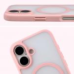 Kit protectie 2 in 1 BizonMobile, Carcasa Bizon MatteO si Folie sticla securizata Bizon Glass Edge, compatibil cu iPhone 17, Roz 6 - lerato.ro