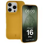 Carcasa Bizon ReLeaf compatibila cu iPhone 16 Pro, Dark Yellow 3 - lerato.ro