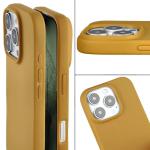 Carcasa Bizon ReLeaf compatibila cu iPhone 16 Pro, Dark Yellow 6 - lerato.ro