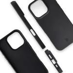 Carcasa Bizon ReLeaf compatibila cu iPhone 16 Pro, Negru 5 - lerato.ro