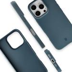 Carcasa Bizon ReLeaf compatibila cu iPhone 16 Pro, Dark Blue 5 - lerato.ro