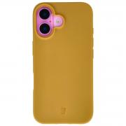 Carcasa Bizon ReLeaf compatibila cu iPhone 16, Dark Yellow