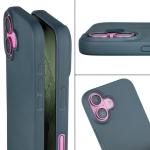 Carcasa Bizon ReLeaf compatibila cu iPhone 16, Dark Blue 6 - lerato.ro