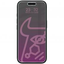 Folii protectie telefoane, Folie sticla securizata Bizon Glass Mule Shadow Privacy compatibila cu iPhone 16 Plus, Negru, lerato.ro