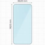 Folie sticla securizata Bizon Smart Glass compatibila cu iPhone 15 Pro / 15 / 16, Transparent 3 - lerato.ro