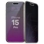 Folie sticla securizata Bizon Glass Mule Shadow Privacy compatibila cu iPhone 15 Pro, Negru 4 - lerato.ro