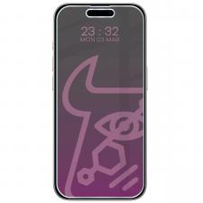 Folii protectie telefoane, Folie sticla securizata Bizon Glass Mule Shadow Privacy compatibila cu iPhone 15 Pro, Negru, lerato.ro