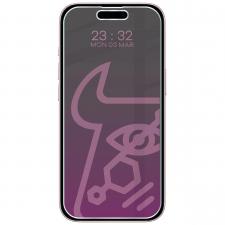 Folii protectie telefoane, Folie sticla securizata Bizon Glass Mule Shadow Privacy compatibila cu iPhone 15, Negru, lerato.ro