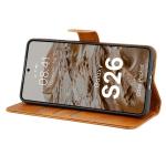 Husa flip cover Bizon Pocket compatibila cu Samsung Galaxy S26, Maro 6 - lerato.ro