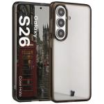 Carcasa Bizon Halo compatibila cu Samsung Galaxy S26, Transparent / Negru 3 - lerato.ro