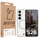 Carcasa Bizon MatteO cu MagSafe compatibila cu Samsung Galaxy S26, Bej 8 - lerato.ro