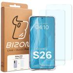 Kit protectie 2 in 1 BizonMobile, Carcasa Bizon Salpa si 2 Folii sticla securizata Bizon Glass Clear, compatibil cu Samsung Galaxy S26, Transparent 10 - lerato.ro