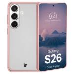 Carcasa Bizon Angelo compatibila cu Samsung Galaxy S26, Transparent / Roz 3 - lerato.ro