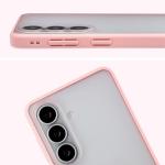 Carcasa Bizon Angelo compatibila cu Samsung Galaxy S26, Transparent / Roz 4 - lerato.ro