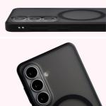 Carcasa Bizon MatteO cu MagSafe compatibila cu Samsung Galaxy S26, Negru 5 - lerato.ro