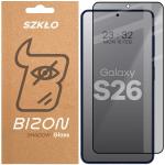 Folie sticla securizata Bizon Glass Edge Shadow Privacy compatibila cu Samsung Galaxy S26, Negru 4 - lerato.ro