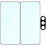 Set protectie 3in1 Bizon Glass Edge Pack, 2 folii sticla ecran + 1 folie sticla camera foto, compatibil cu Samsung Galaxy S26, Negru 7 - lerato.ro