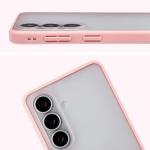 Kit protectie 2 in 1 BizonMobile, Carcasa Bizon Angelo si Folie sticla securizata Bizon Glass Edge, compatibil cu Samsung Galaxy S26, Roz 5 - lerato.ro